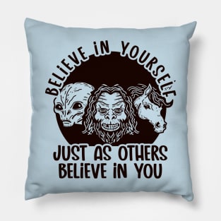 Believe Yourself (Dark) Pillow