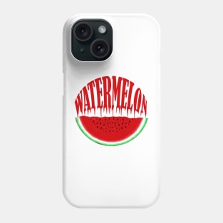 watermelon fruit illustration design Phone Case