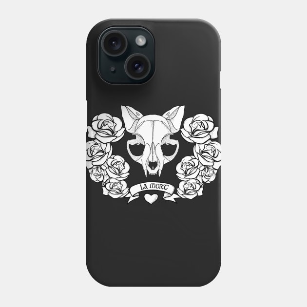 La Mort (white) Phone Case by Katacomb