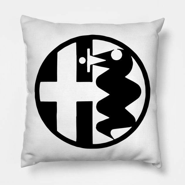 Alfa Romeo Logo Pillow by hi ~ hello ~