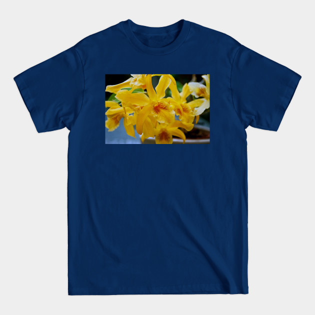 Disover Yellow Orchid Flower Flowering Plant - Orchid - T-Shirt