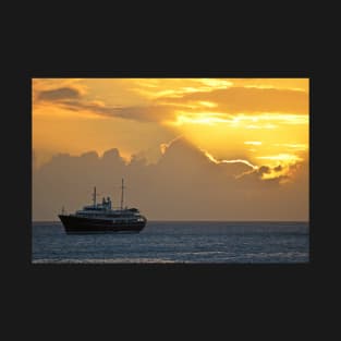 Sunset on Simpon Bay Saint Martin Caribbean T-Shirt