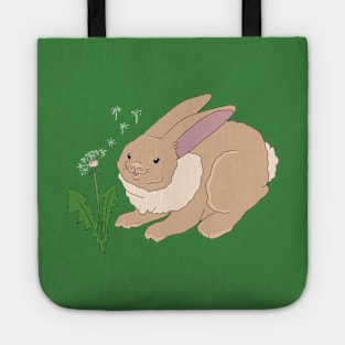 Cute Rabbit and Dandelion Tote