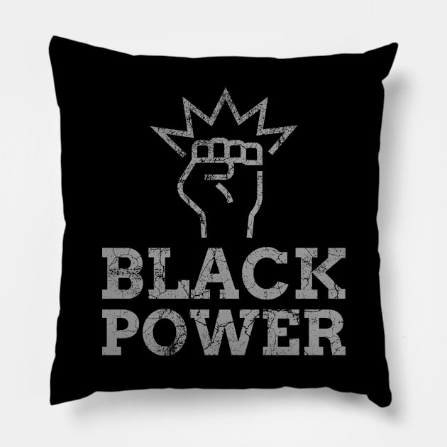 Black Power Pillow by Lasso Print