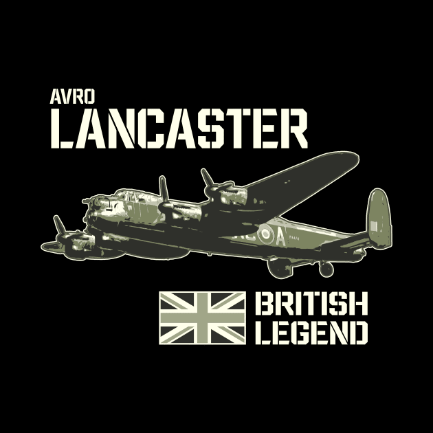 Avro Lancaster Bomber UK Aircraft RAF Plane British Legend by BeesTeez