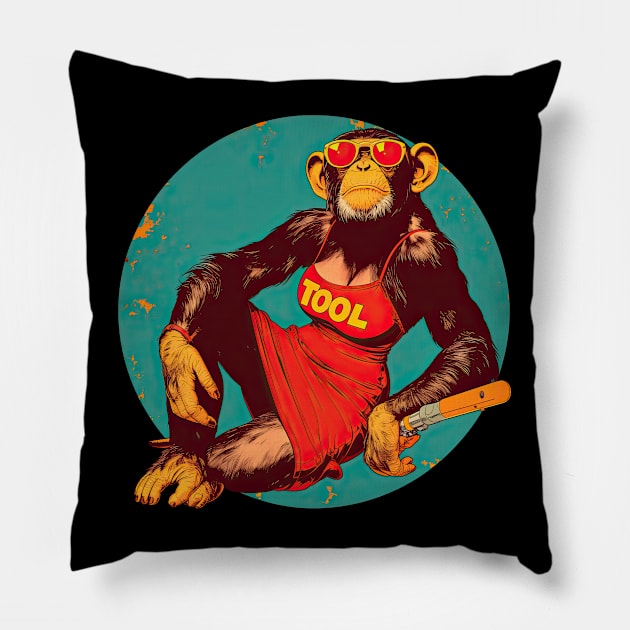 TOOL monkey 2 Pillow by obstinator