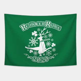 Reindeer Rince Holiday Feis Tapestry