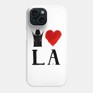 I Heart LA (remix,blk) by Tai's Tees Phone Case