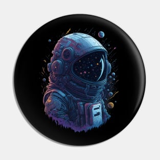 Astronout and Stars Pin