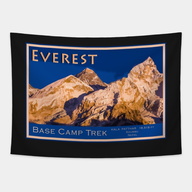 Everest from Kala Patthar Tapestry by geoffshoults