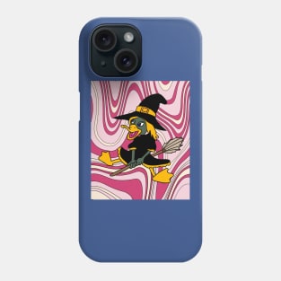 Halloween Goose Witch Conjuring Up Duck Phone Case