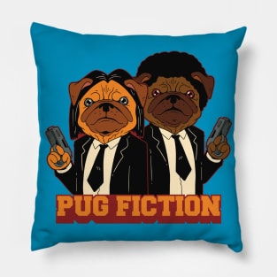 Pug Fiction Movie Parody Pillow