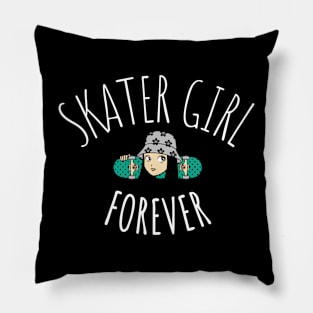 Skater Girl Forever Pillow