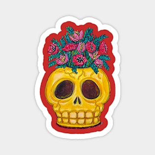 Blooming Skull Magnet