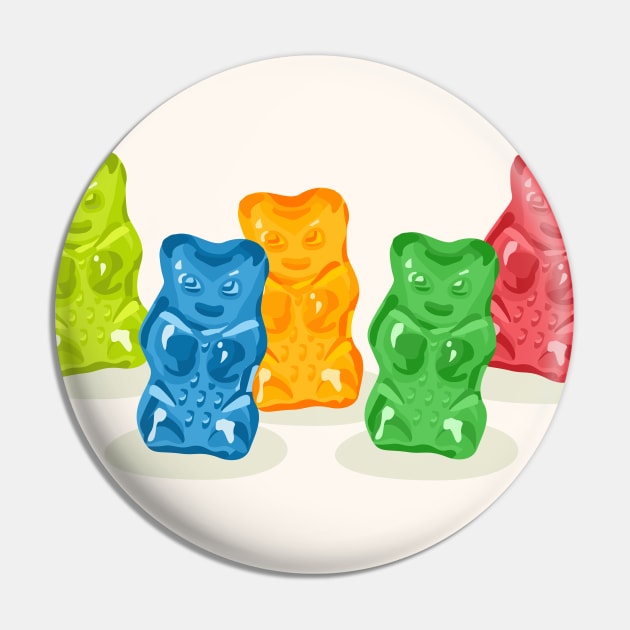 Gummy Bears Gang Pin by XOOXOO