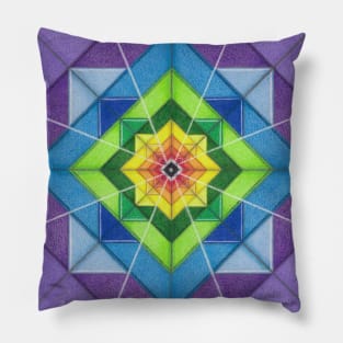 "Chakra Awakening" Mandala Pillow