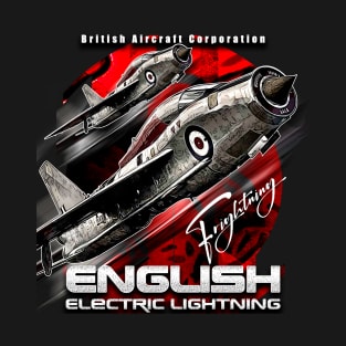 English Electric Lightning  RAF Supersonic Fighter T-Shirt