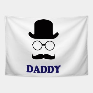 Daddy - Little Man Mustache Tapestry