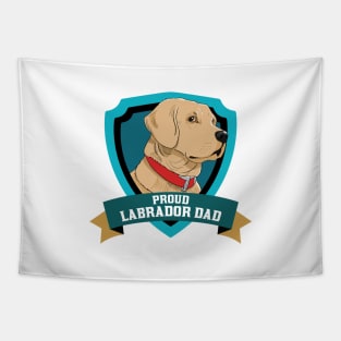 Proud Labrador Dad Tapestry