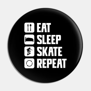 eat sleep skate repeat Pin