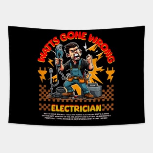 Funny Electrician Tapestry