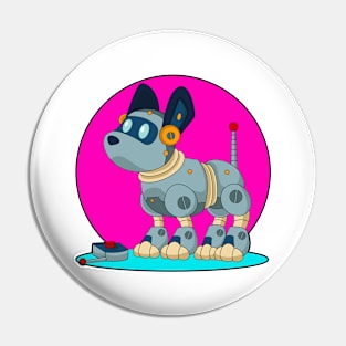 Dog as Robot Pin