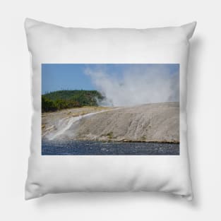 Excelsior Runoff to Firehole River Yellowstone Wyoming Pillow