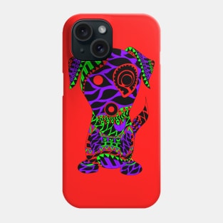 the magical dog in lovely bright pattern ecopop Phone Case