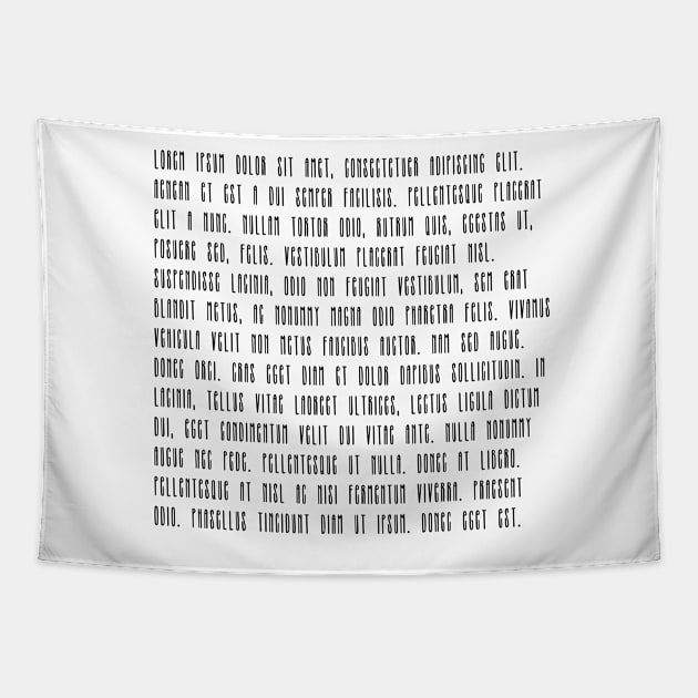 "Lorem ipsum dolor sit met" phrase Tapestry by bigmoments