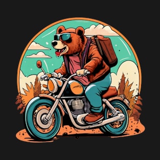 Rebel Bear Ride: Motorcycle Adventure T-Shirt