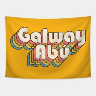 Galway Abú / Retro Faded-Look Irish Design Tapestry