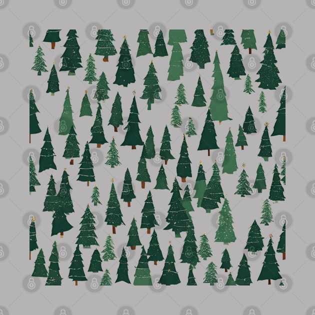 Christmas Tree Pattern - 3 by Minimallistger