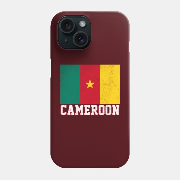 Cameroon / Vintage Look Flag Design Phone Case by DankFutura