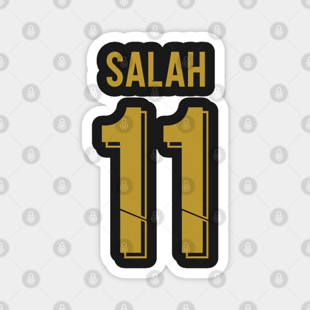 Salah Liverpool jersey 19/20 Black & Gold Magnet by Alimator