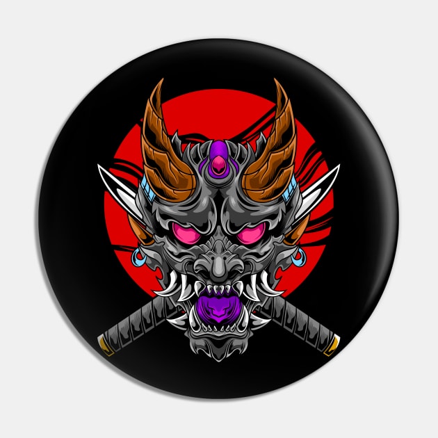 Hannya Mask 02 Pin by Harrisaputra