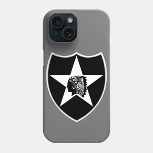 2nd Inf Div BnW Phone Case