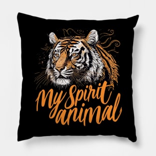 my spirti animal tiger Pillow