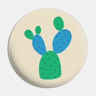 Green & Blue Cactus Pin