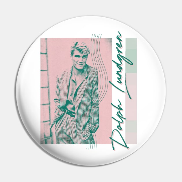 Dolph Lundgren / 80s Style Movie Fan Gift Pin by unknown_pleasures