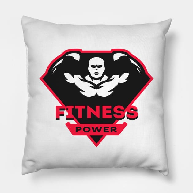 Fitness power. Pillow by Cridmax