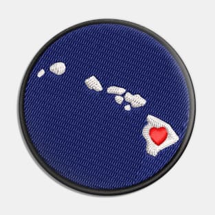 Hawaiian Islands Love Patch Pin