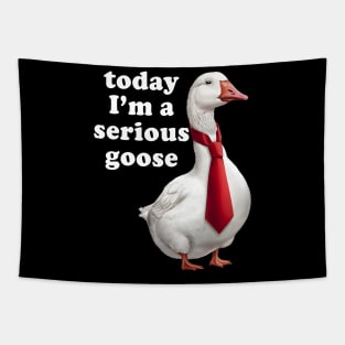 Today I'm A Serious Goose Tapestry