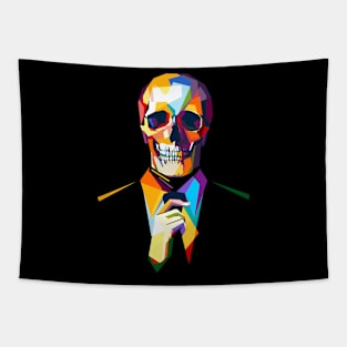 Skull Ilustration Tapestry