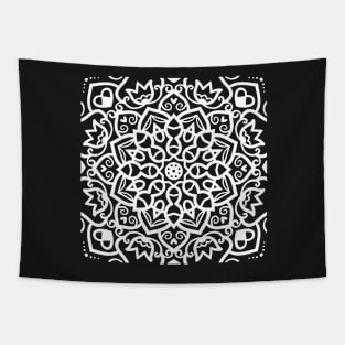 Cool Mandala Geometric Design Tapestry