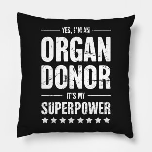 Superpower Organ Donor Pillow