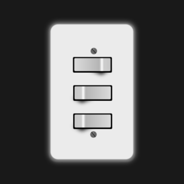 Limited Edition Exclusive Light Switch 3 Switches One Off