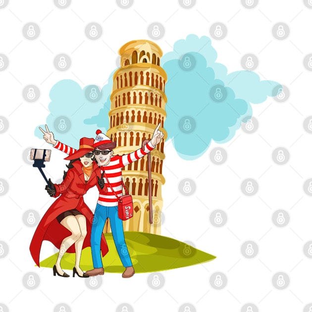 Travel Buddies With Carmen Sandiego and Waldo by Cun-Tees!