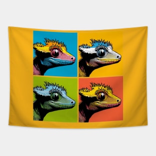 Pop Art Crested Gecko - Cool Lizard Tapestry