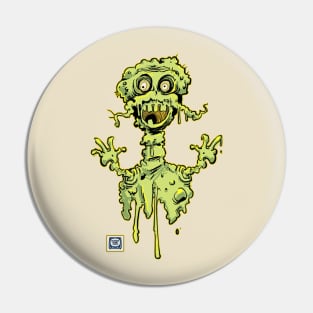 "Mr. Snotstash" the Nose Ghost Pin