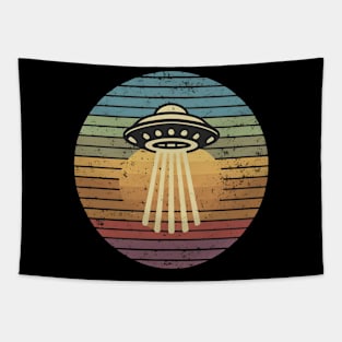 Retro vintage UFO Tapestry